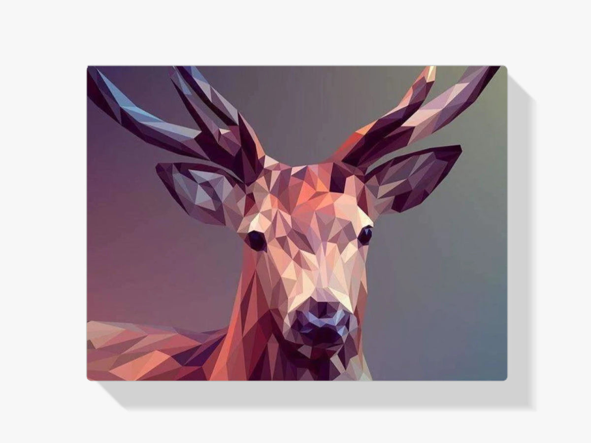 Abstrakter Hirsch - Malen nach Zahlen