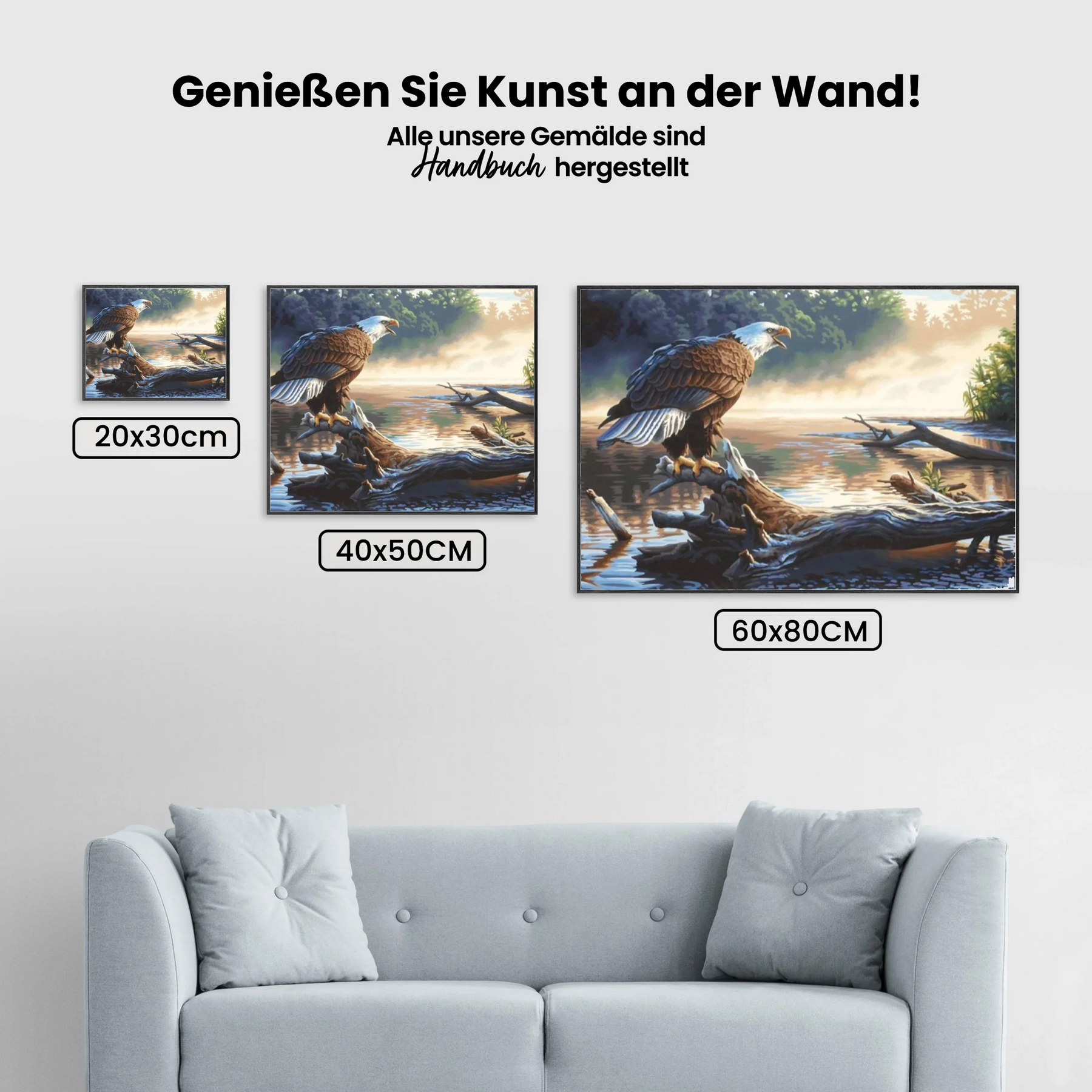 Adler - Malen nach Zahlen