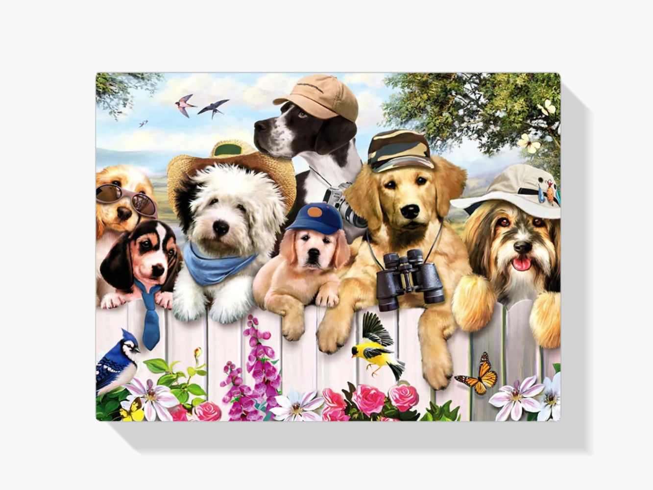 Bauernhof Hunde - Malen nach Zahlen