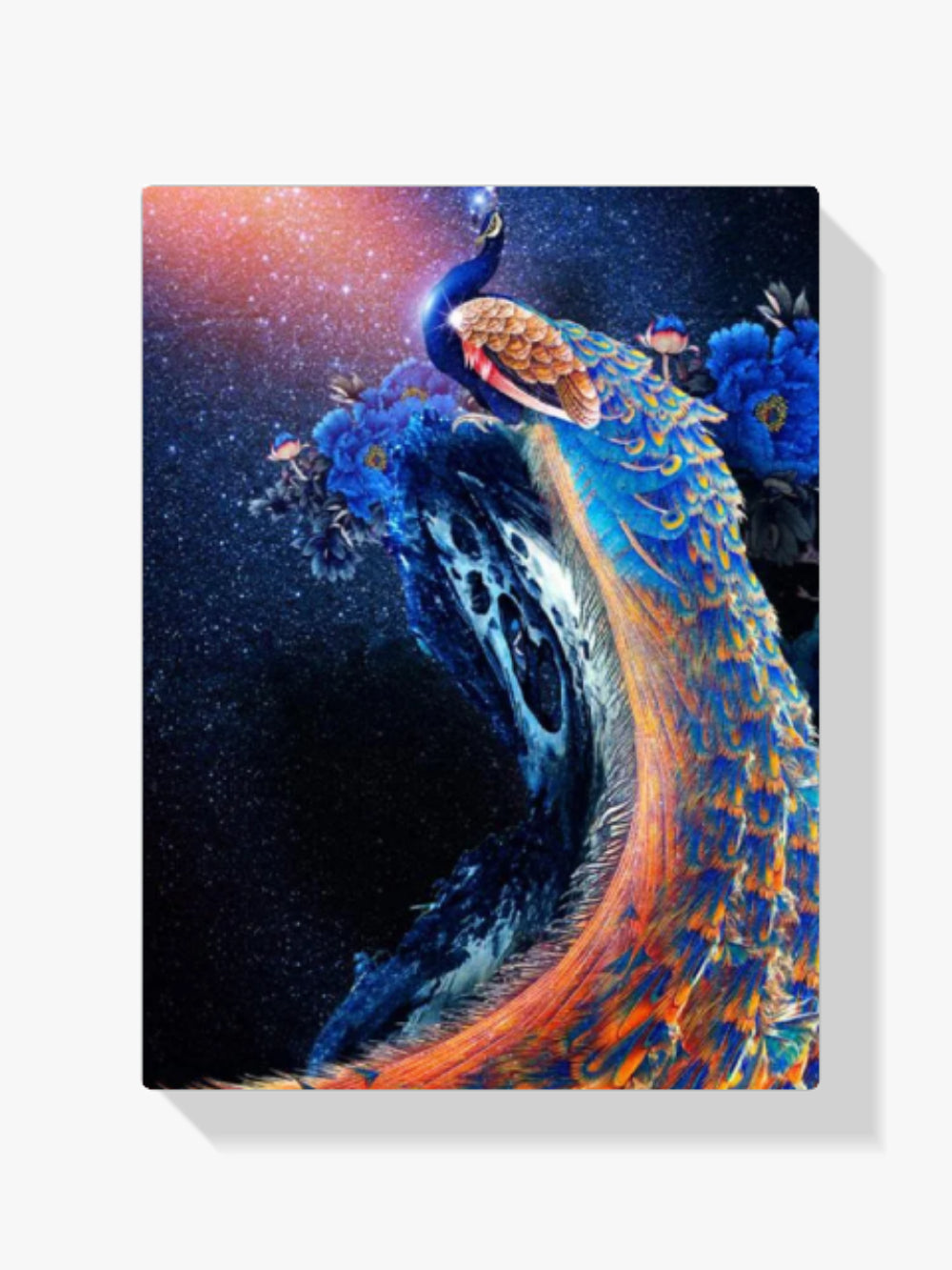 Blauer Pfau XL - Malen nach Zahlen