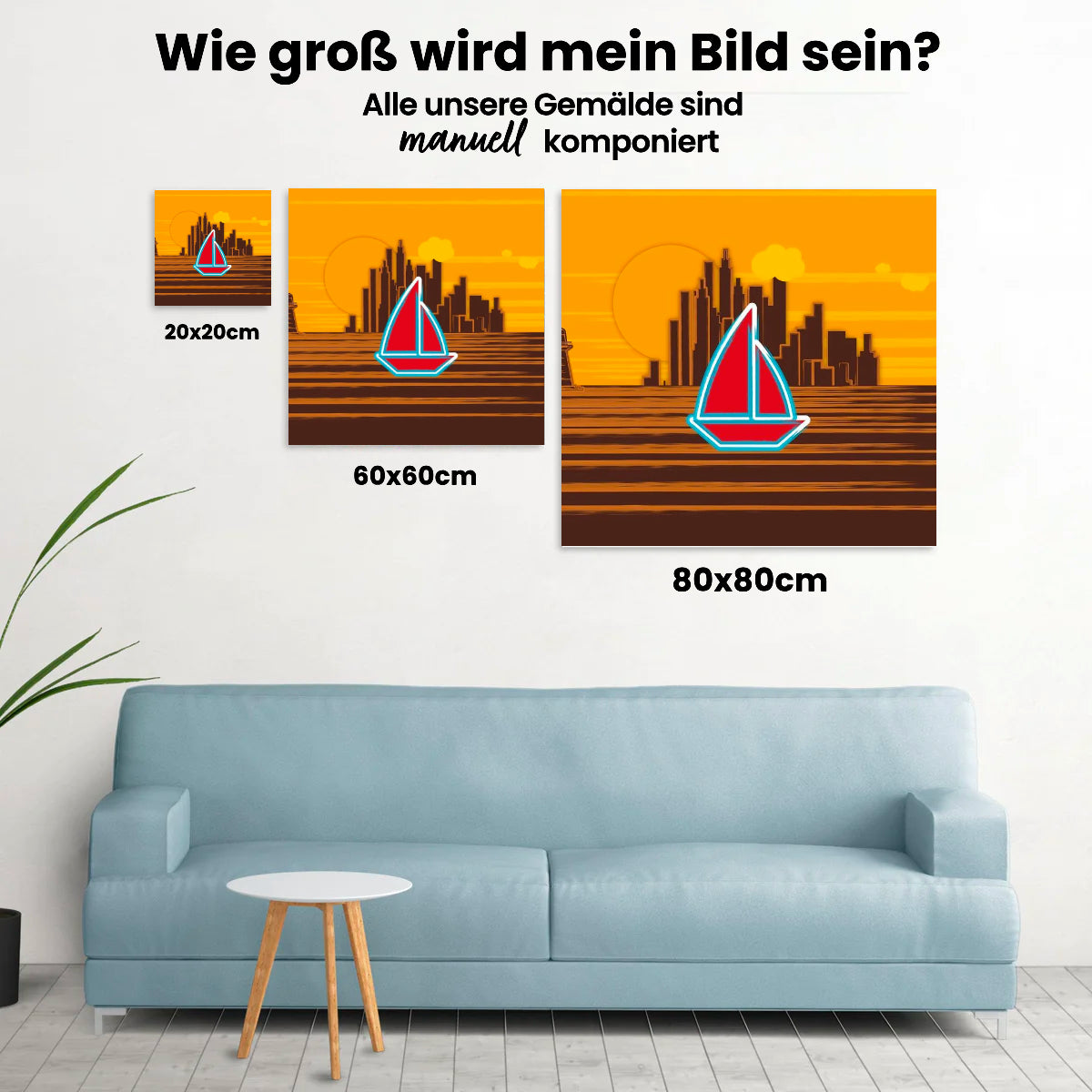 Boot-Segeln - Malen nach Zahlen