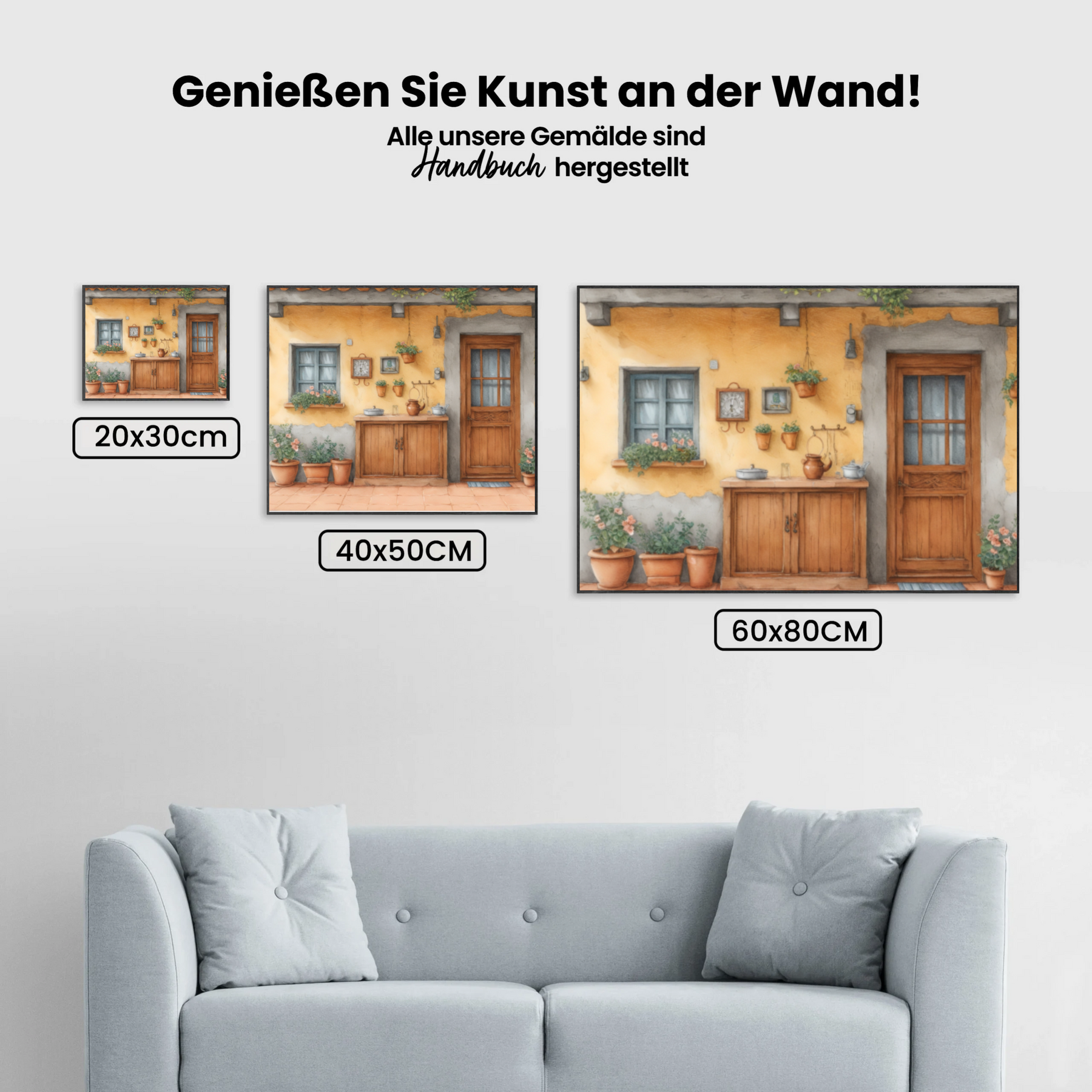 Malen nach Zahlen - Charmante rustikale Terrasse