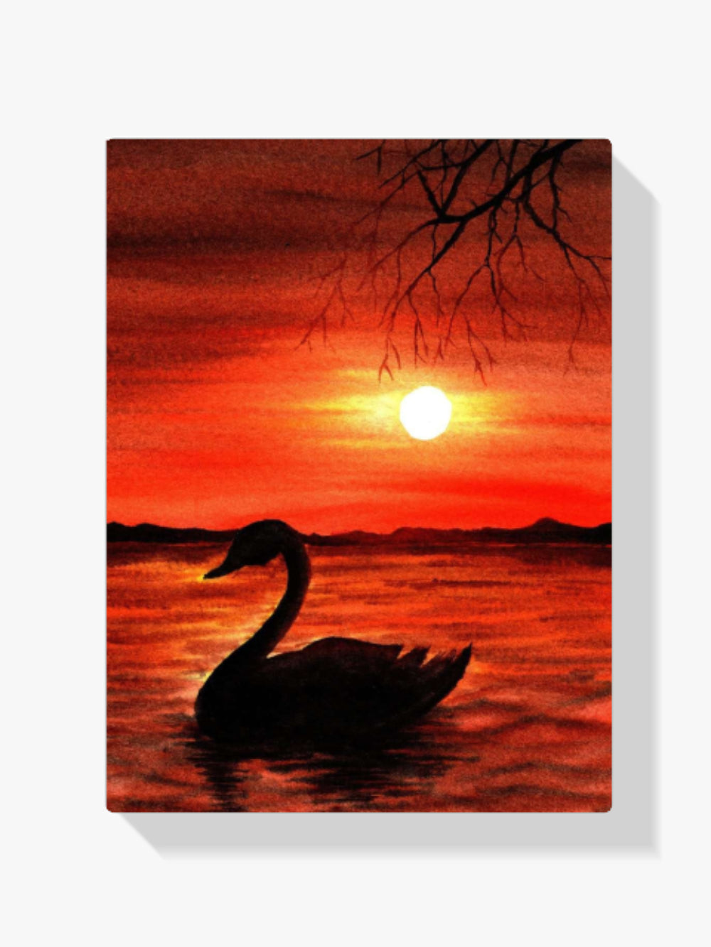 Der Schwan im See - Malen nach Zahlen