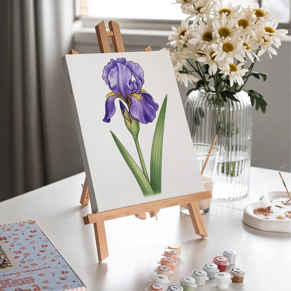 Malen nach Zahlen - 6 Mini-Gemälde | Die Sprache der Blumen