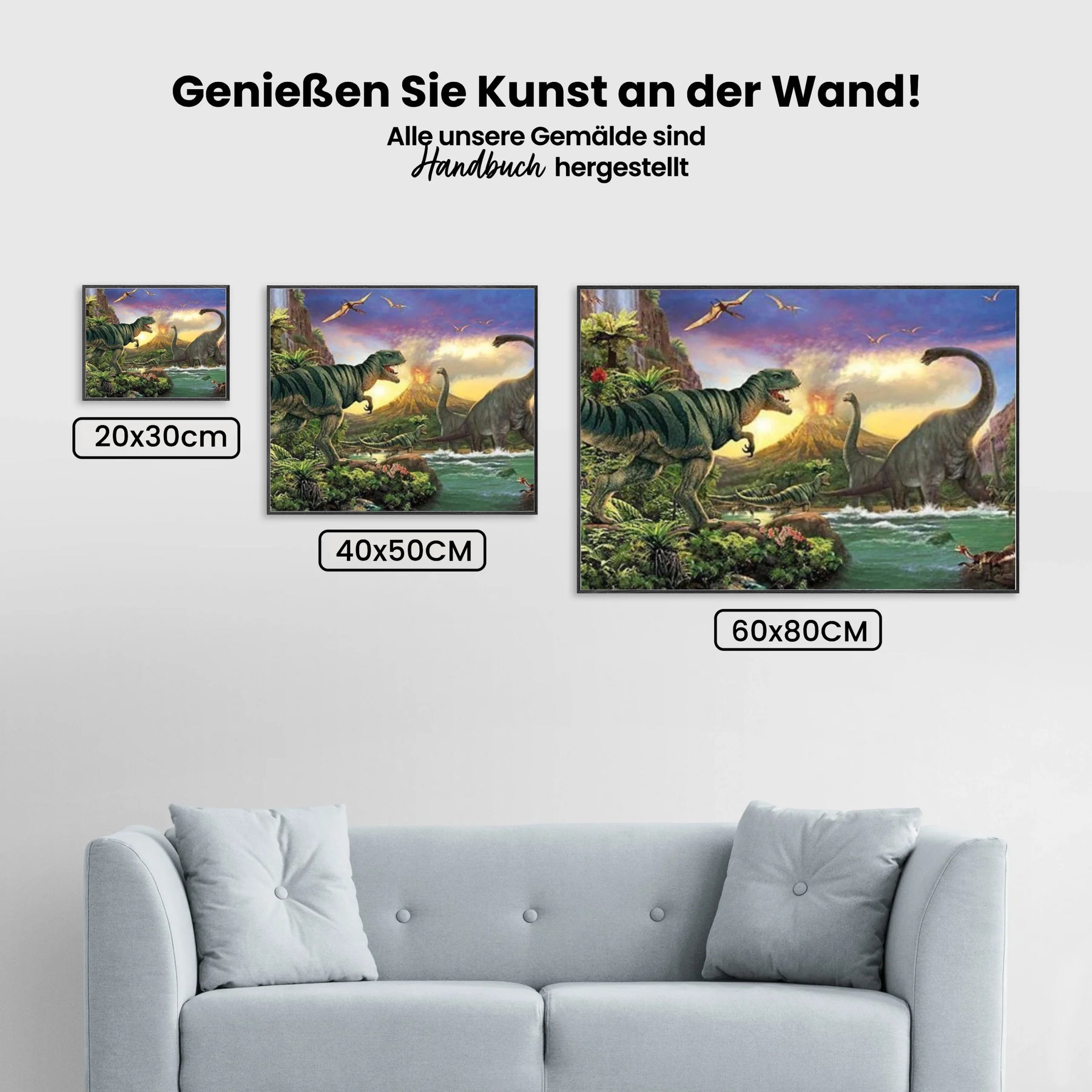 Dinosaurier - Malen nach Zahlen