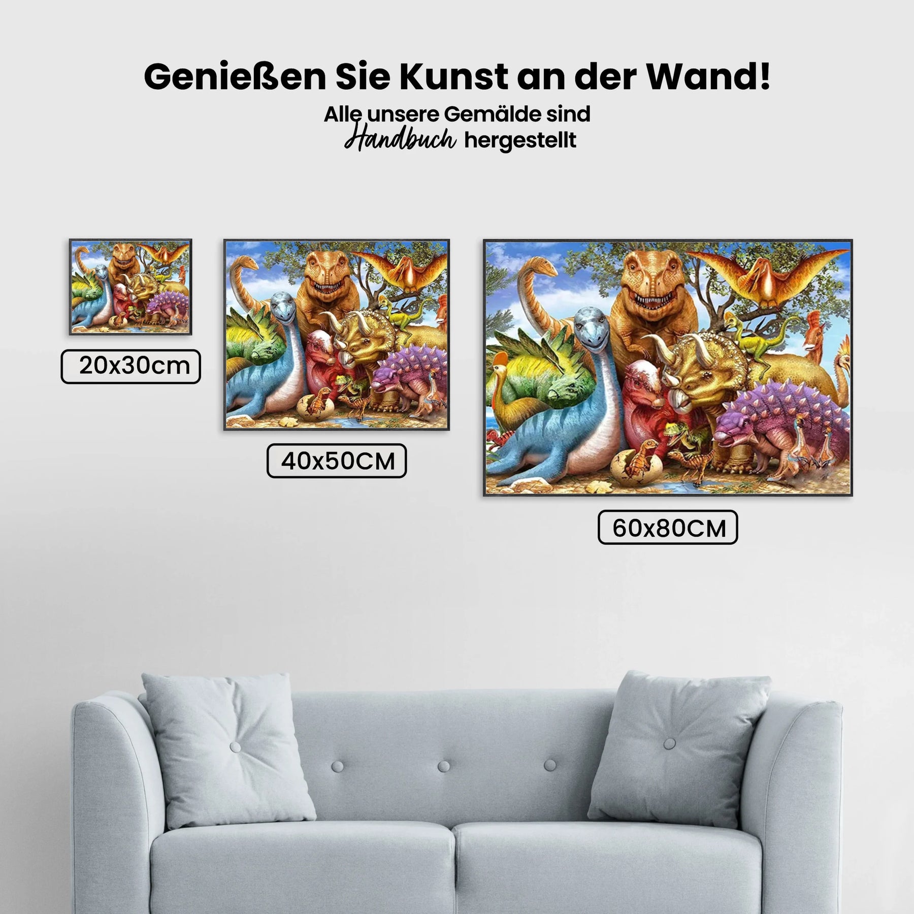 Dinosaurier - Malen nach Zahlen