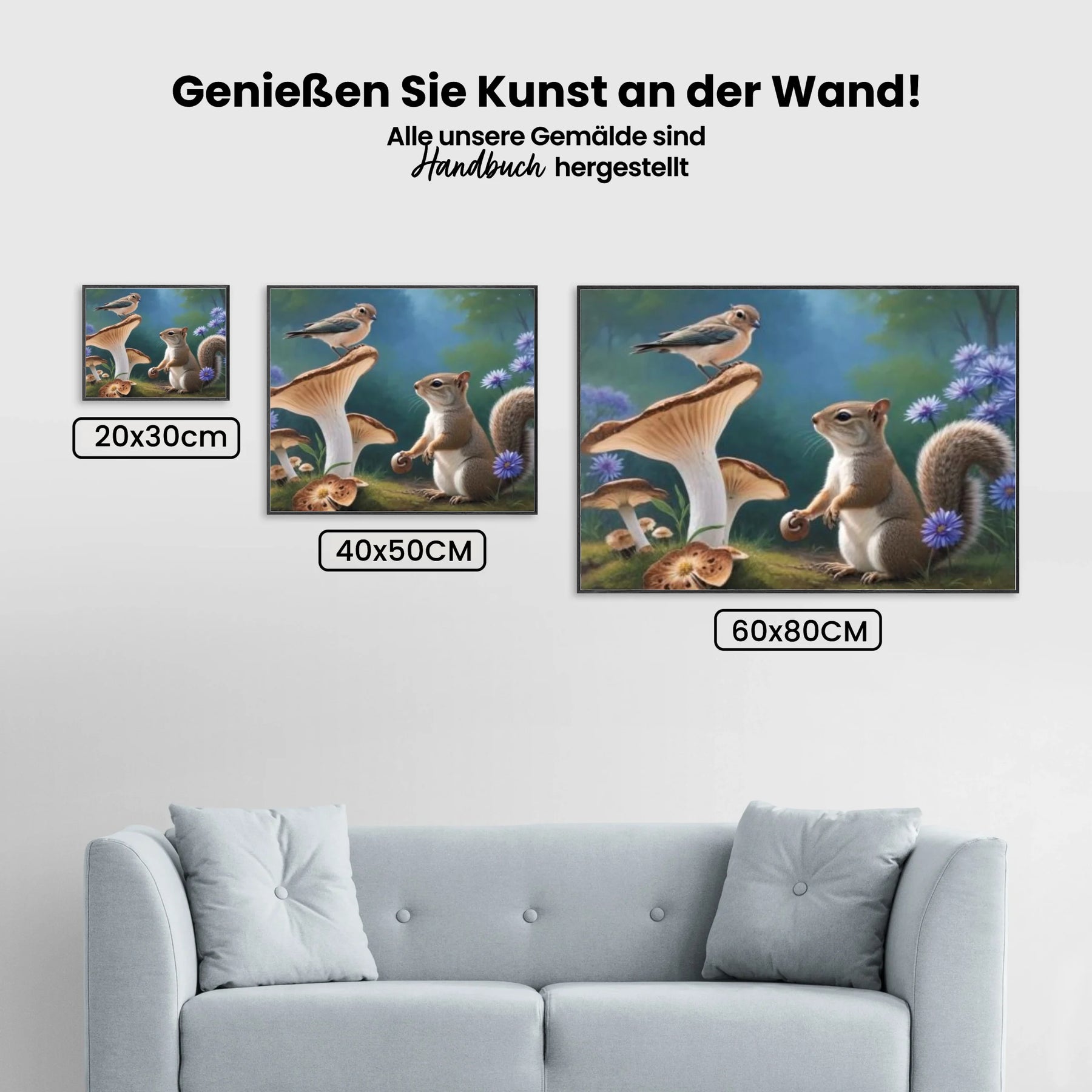Eichhörnchen - Malen nach Zahlen