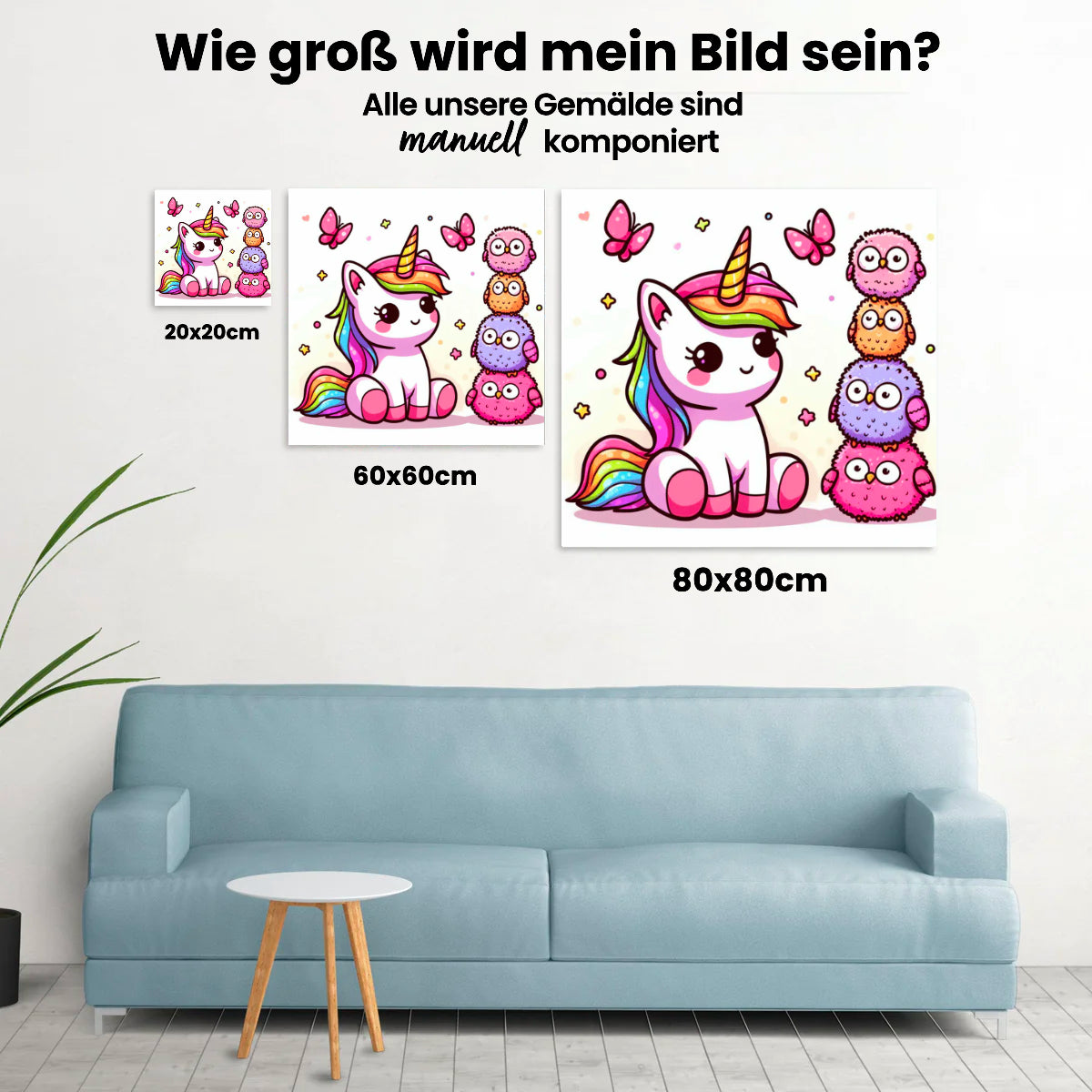 Einhorn Mit Freunden - Malen nach Zahlen