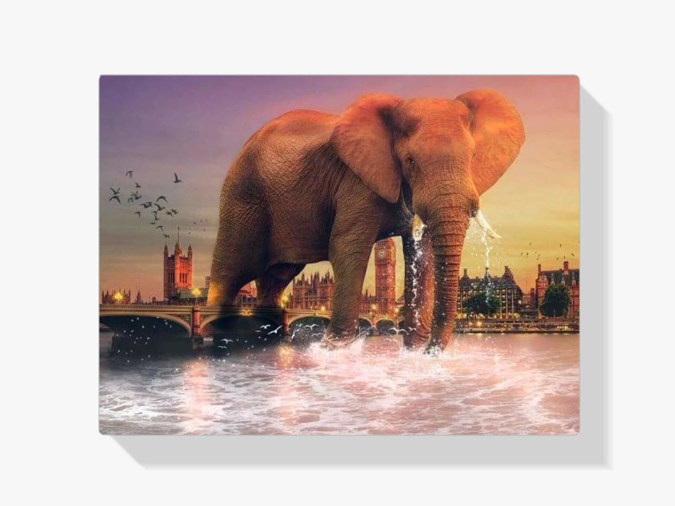 Elefant in London - Malen nach Zahlen