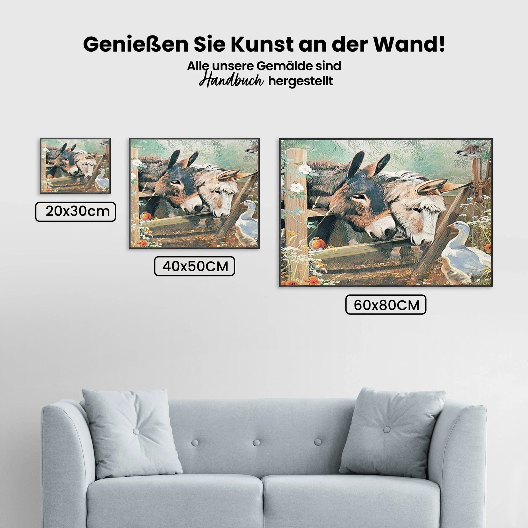 Esel - Malen nach Zahlen