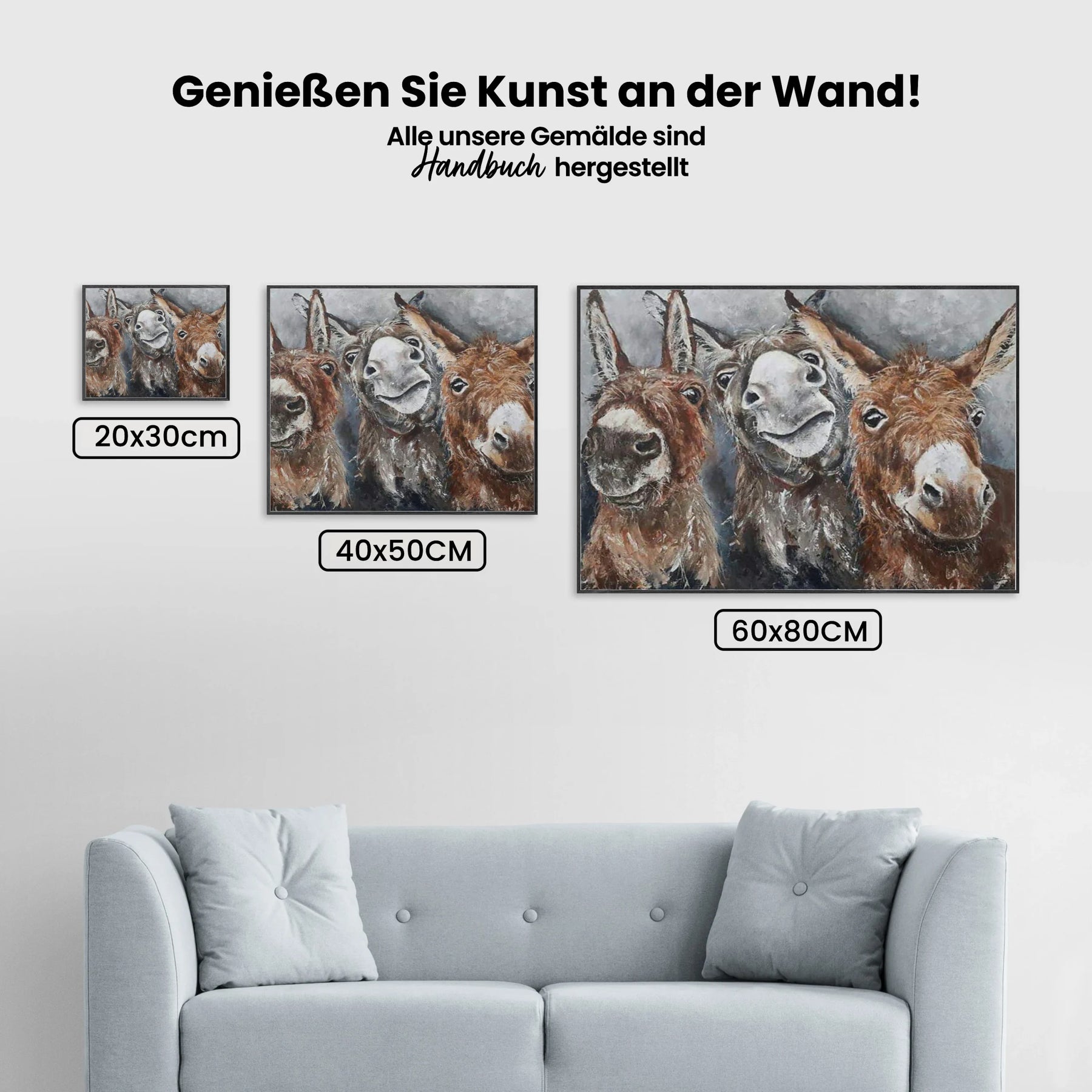Esel - Malen nach Zahlen