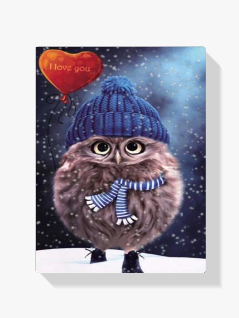 Eule mit Hut - Malen nach Zahlen