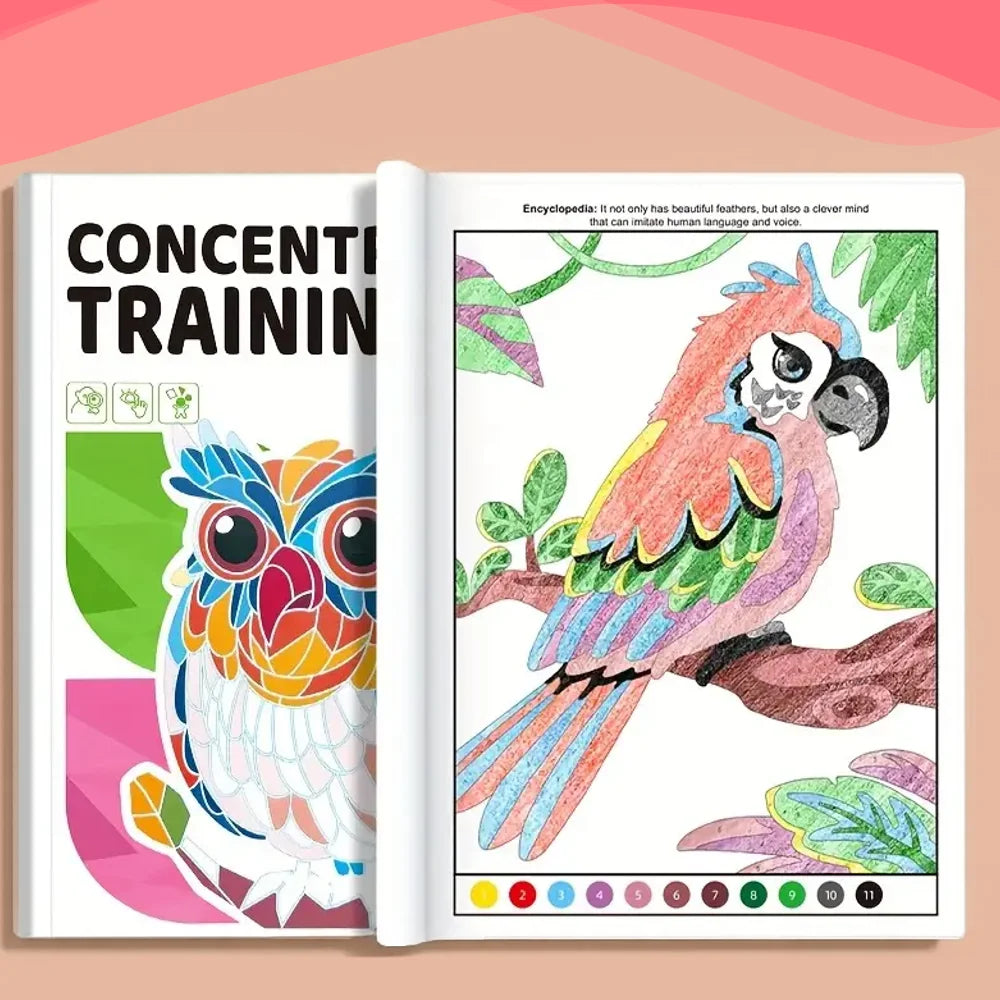 Farben nach Zahlen - Konzentrationsbeherrschung