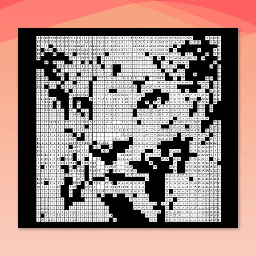 Farben nach Zahlen - Kunst in Sequenz