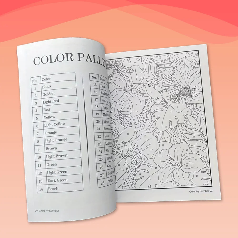 Farben nach Zahlen - Ruhe in Farbe