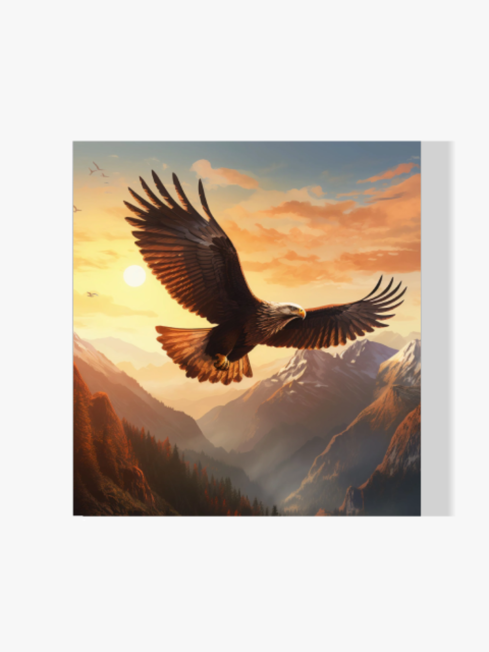 Fliegender Adler - Malen nach Zahlen