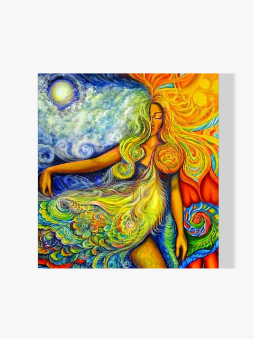 Frau Abstrakt - Malen nach Zahlen