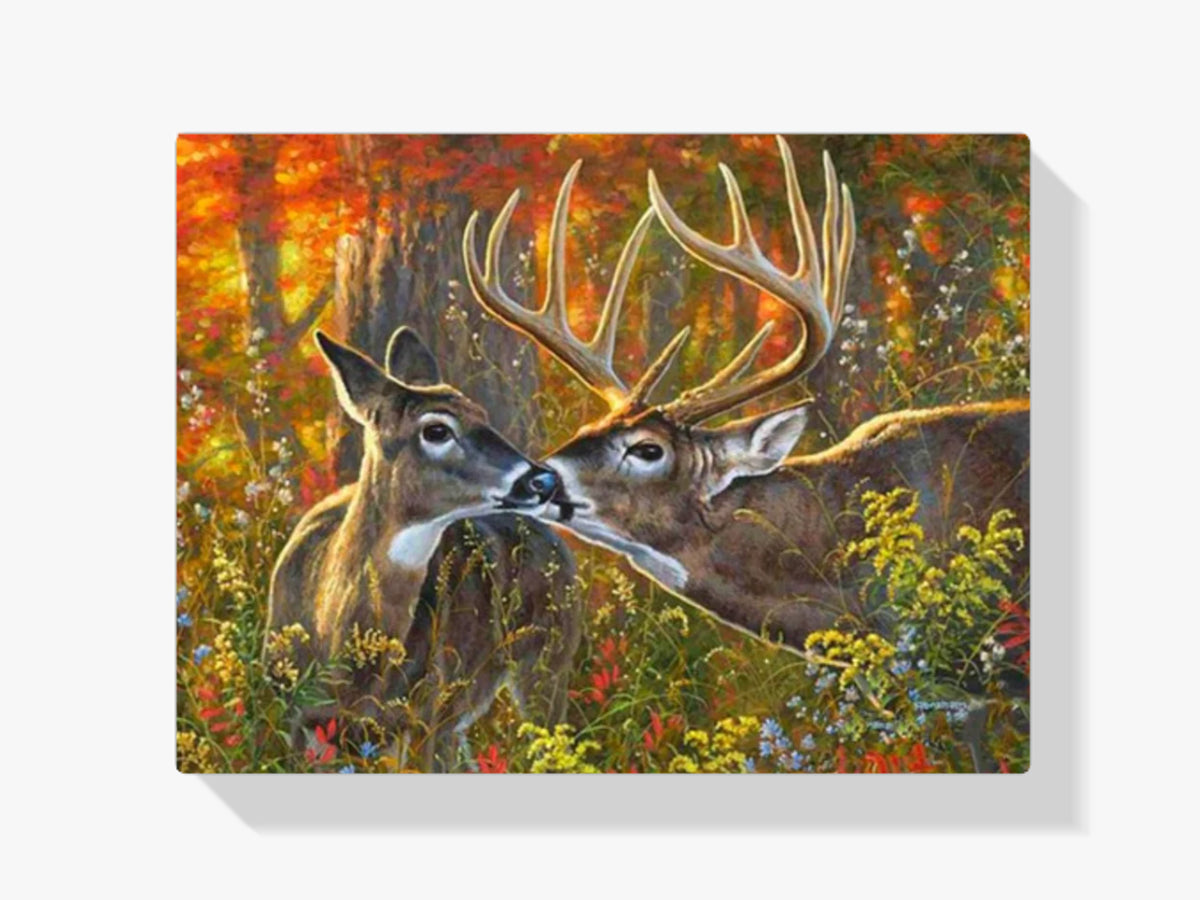 Hirschen - Malen nach Zahlen