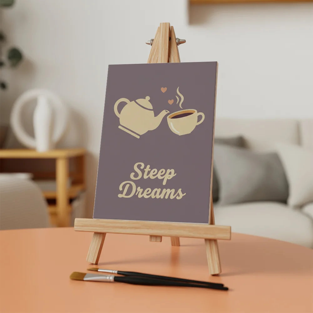 Malen nach Zahlen - 6 Mini-Gemälde | Kaffee & Entspannung