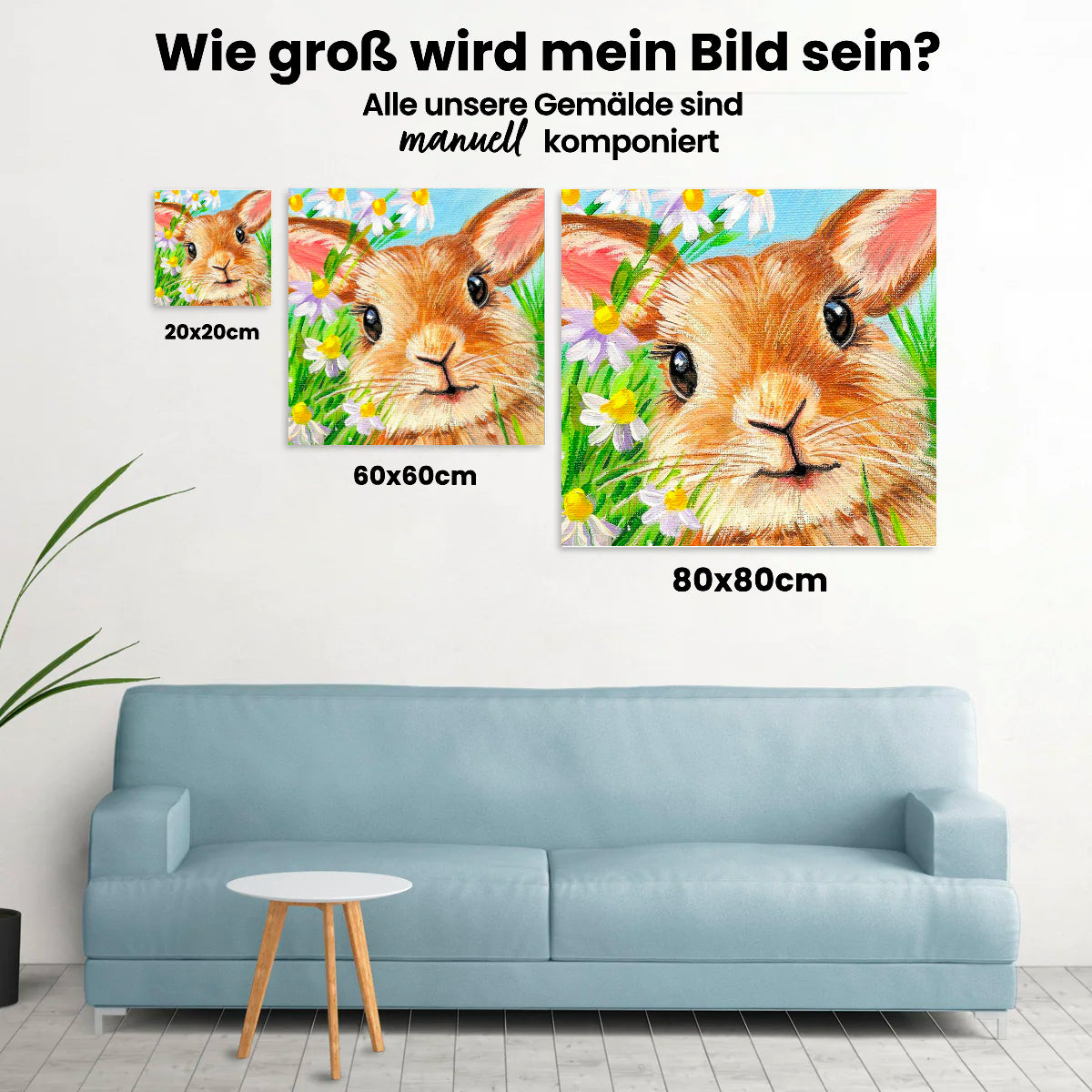 Kaninchen - Malen nach Zahlen