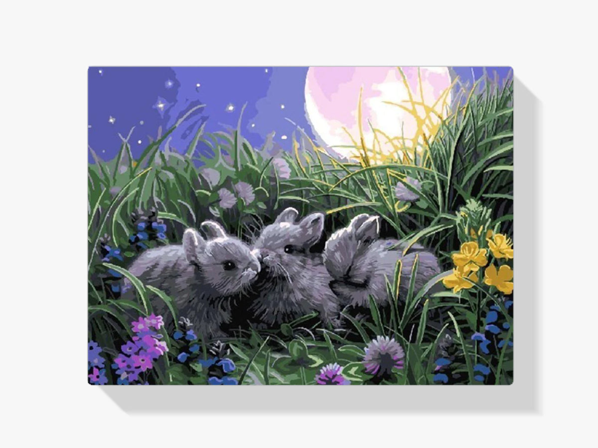 Kaninchen - Malen nach Zahlen