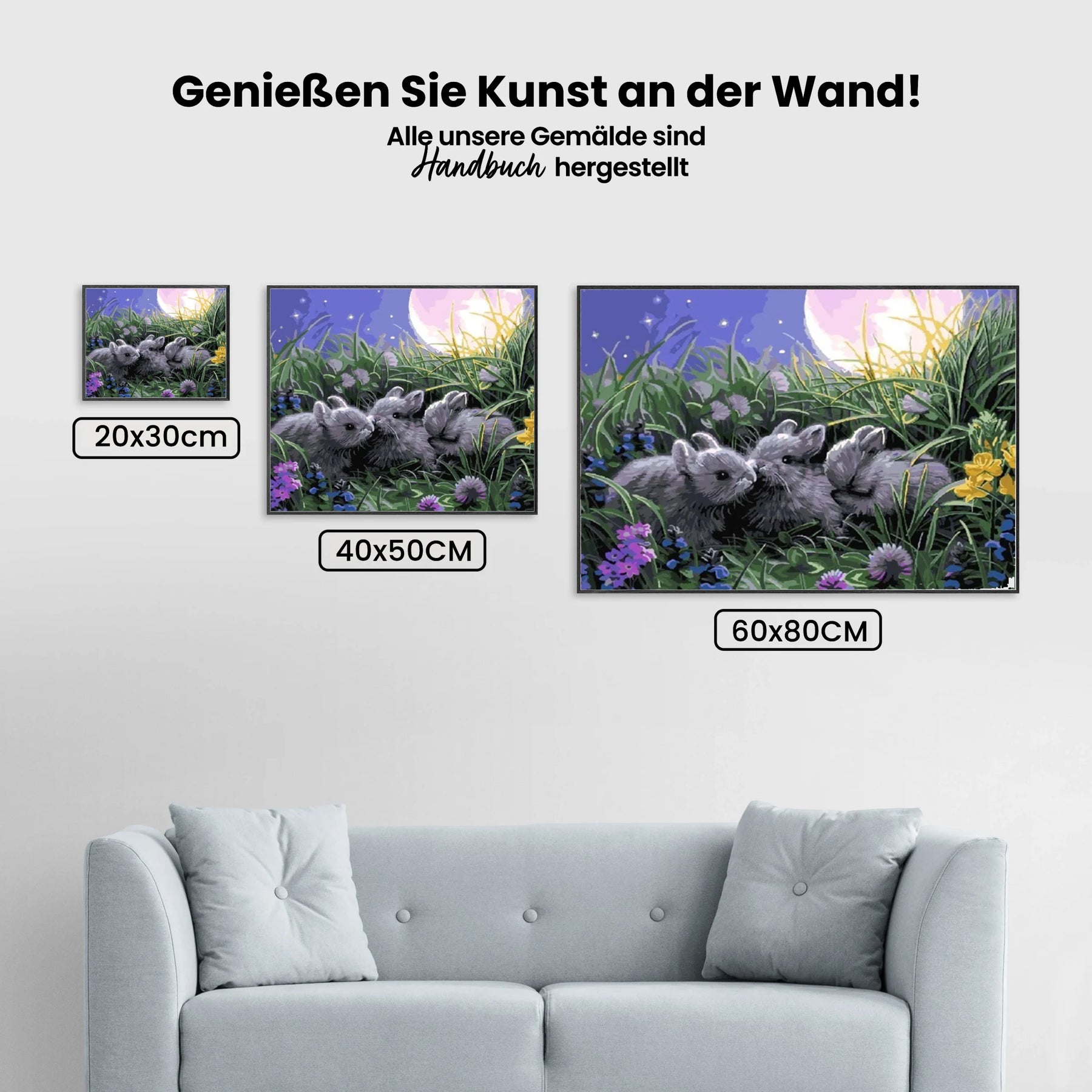 Kaninchen - Malen nach Zahlen