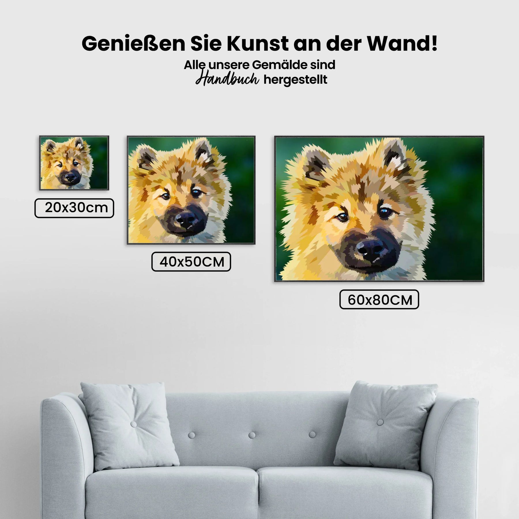 Kleiner Welpe - Malen nach Zahlen