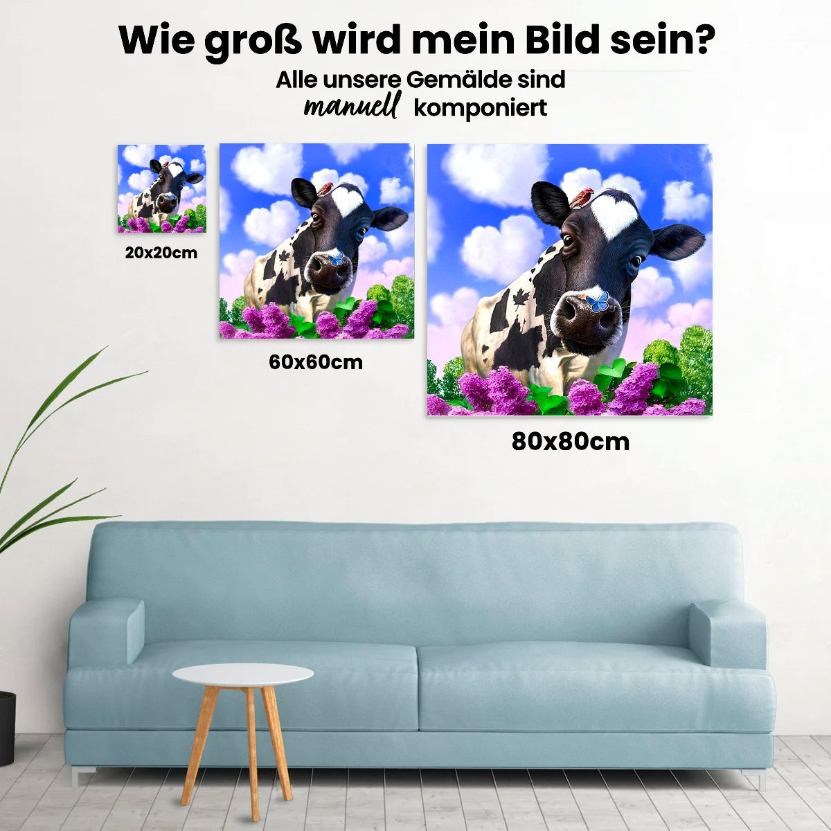 Kuh - Malen nach Zahlen