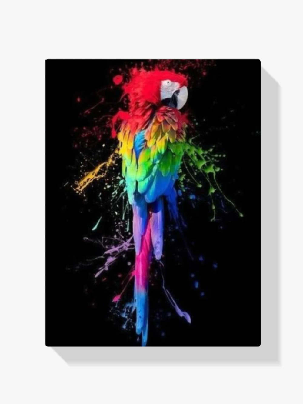 Kunstvoller Papagei - Malen nach Zahlen