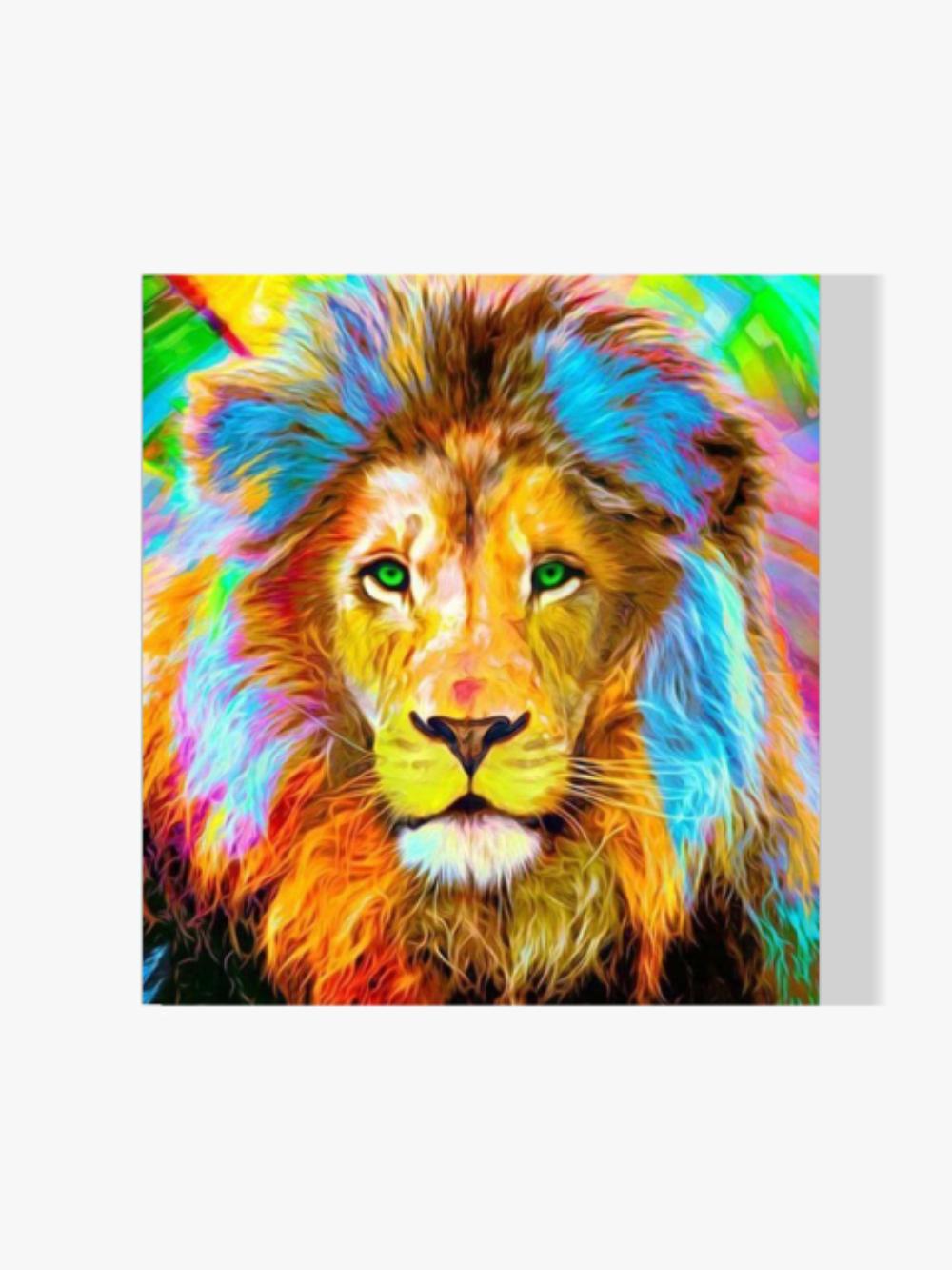 Löwe Bunt - Malen nach Zahlen