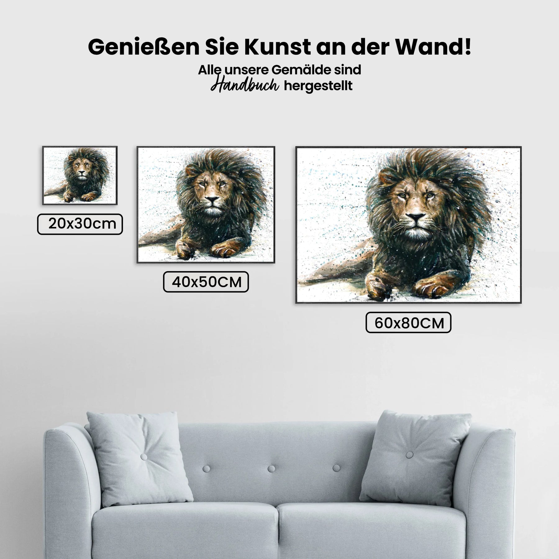 Löwe - Malen nach Zahlen