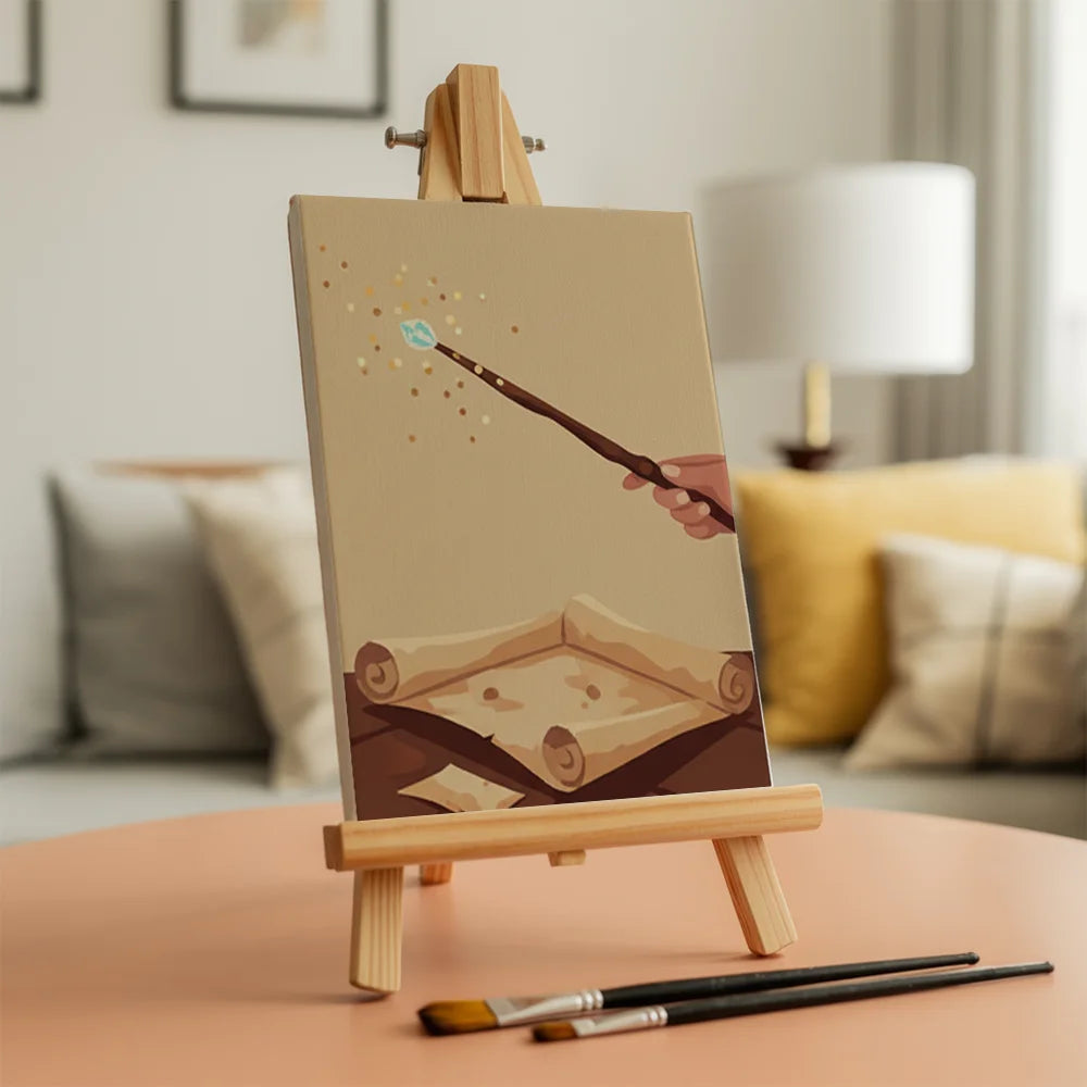 Malen nach Zahlen - 6 Mini-Gemälde | Magie und Zauber