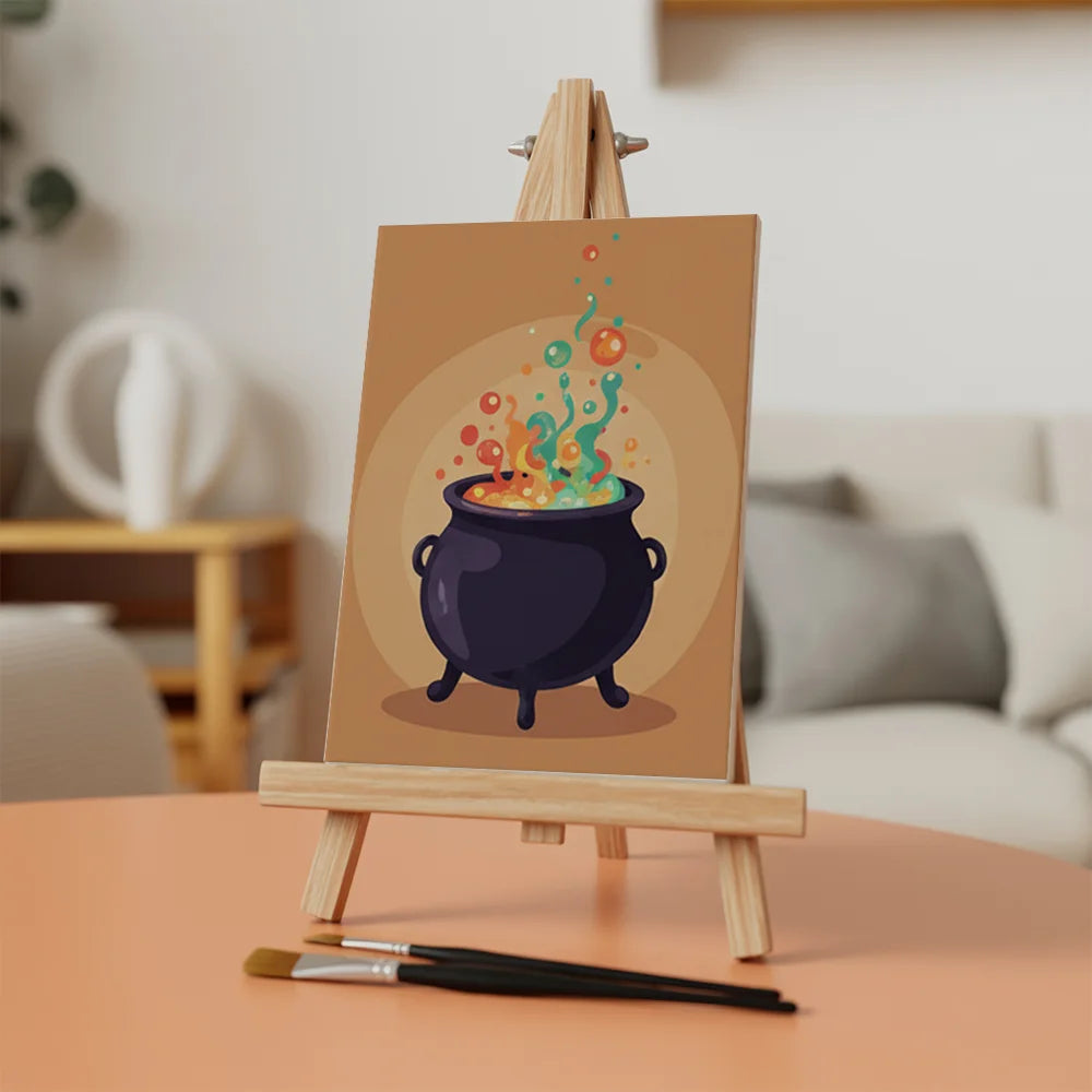 Malen nach Zahlen - 6 Mini-Gemälde | Magie und Zauber