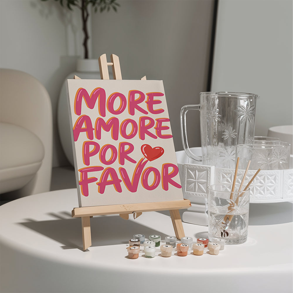 Malen nach Zahlen - 6 Mini-Gemälde | Glänze den ganzen Tag-Set