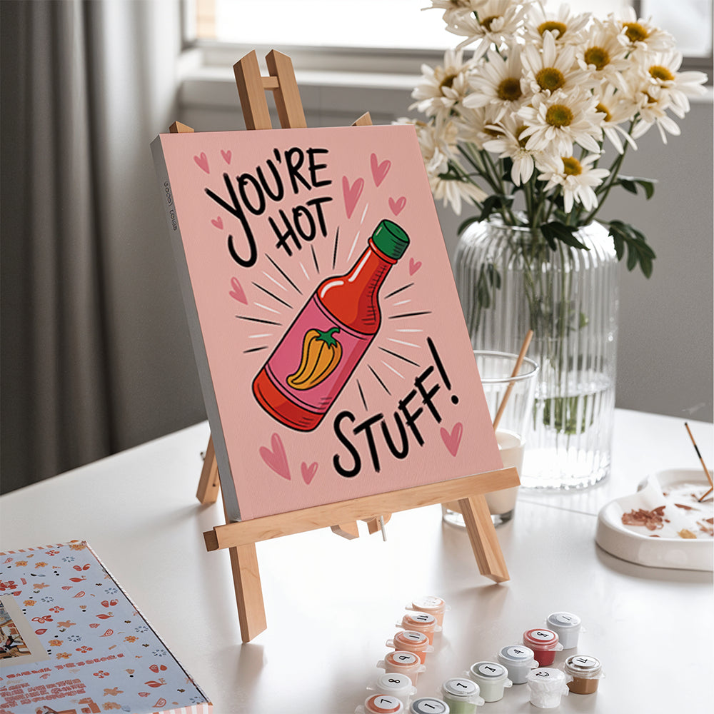 Malen nach Zahlen - 6 Mini-Gemälde | Glänze den ganzen Tag-Set