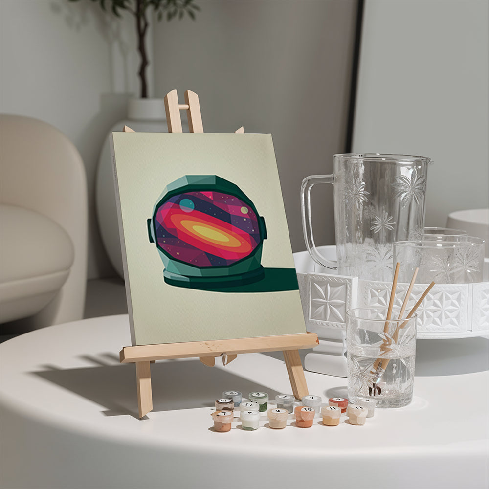 Malen nach Zahlen - 6 Mini-Gemälde | Polygon Poster Kunst-Set
