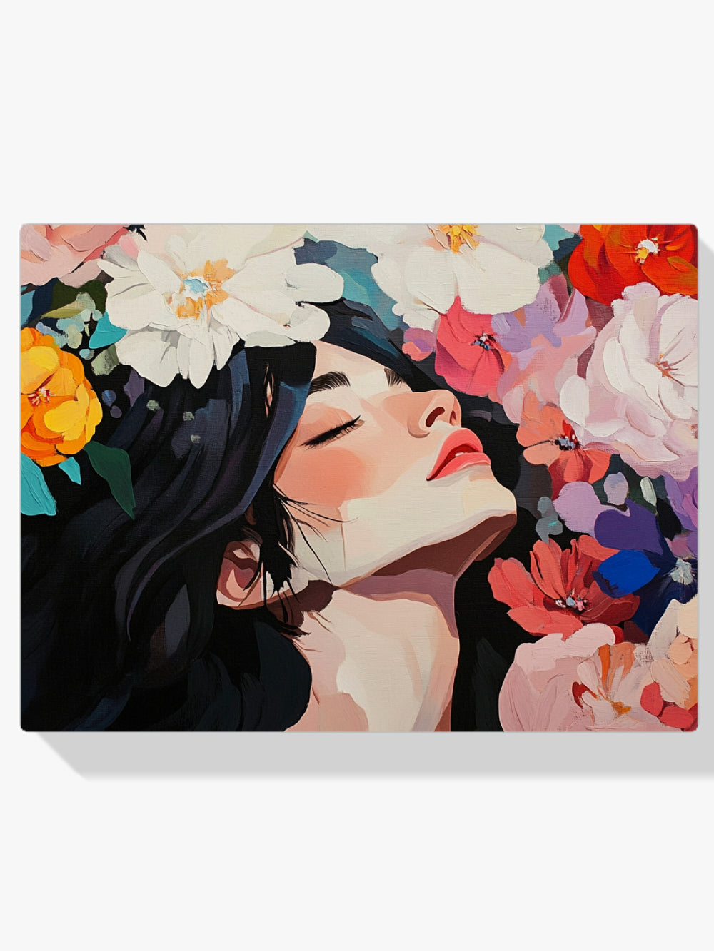 Malen nach Zahlen - Blumen Traumlandschaft