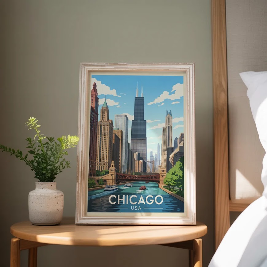 Malen nach Zahlen - Chicago, USA