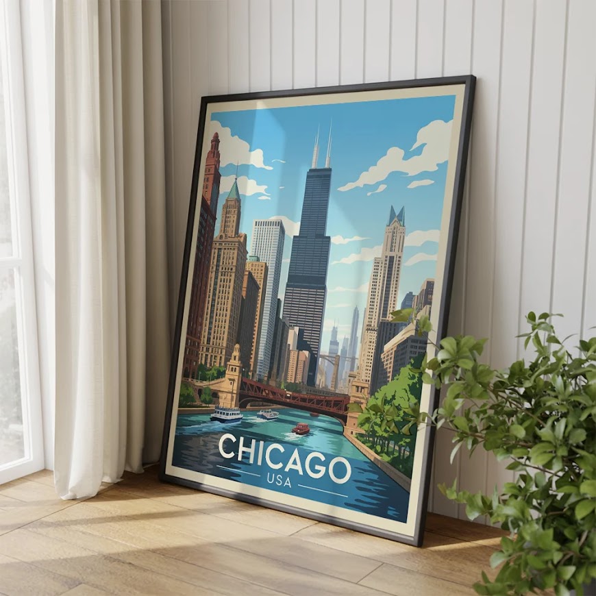 Malen nach Zahlen - Chicago, USA