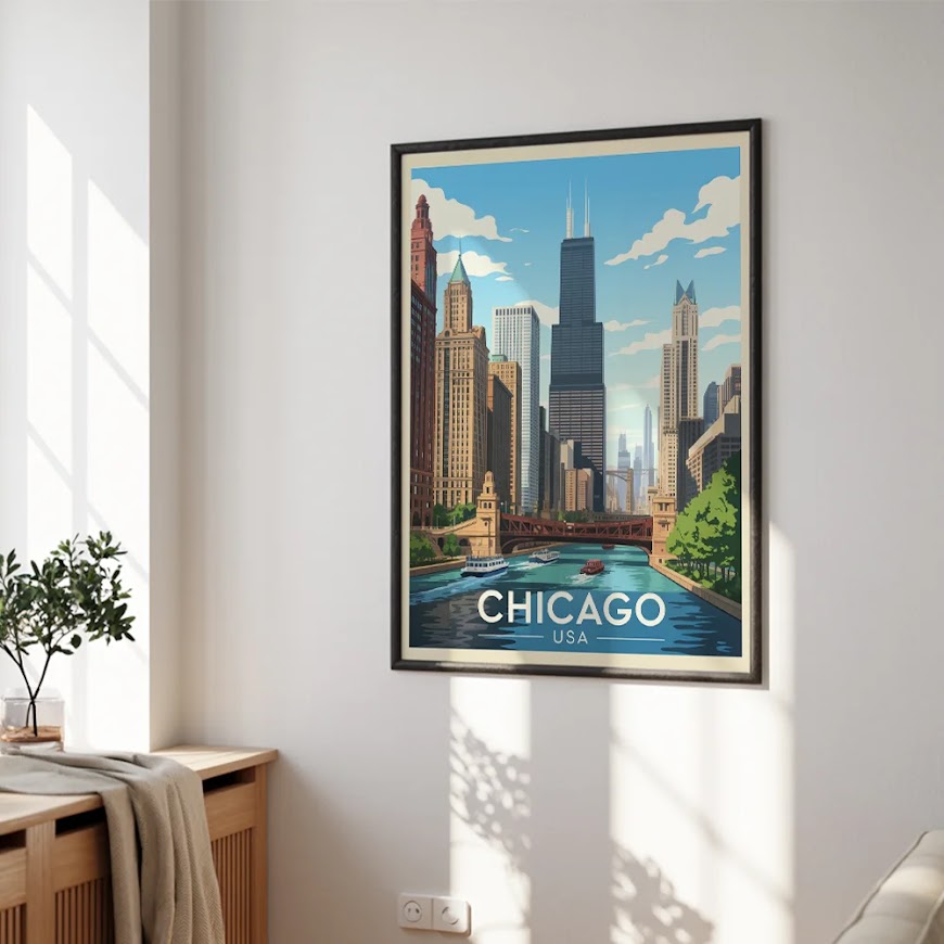 Malen nach Zahlen - Chicago, USA