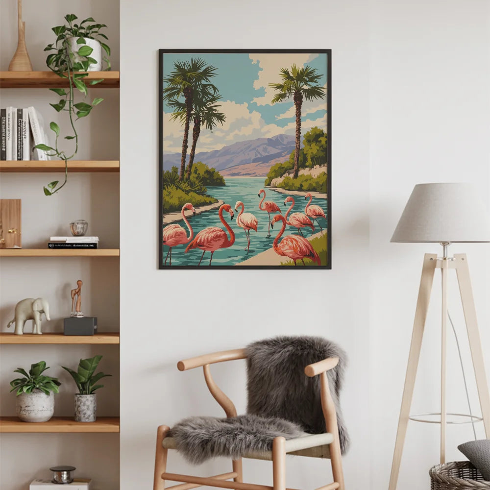 Malen nach Zahlen - Flamingo-Fiesta