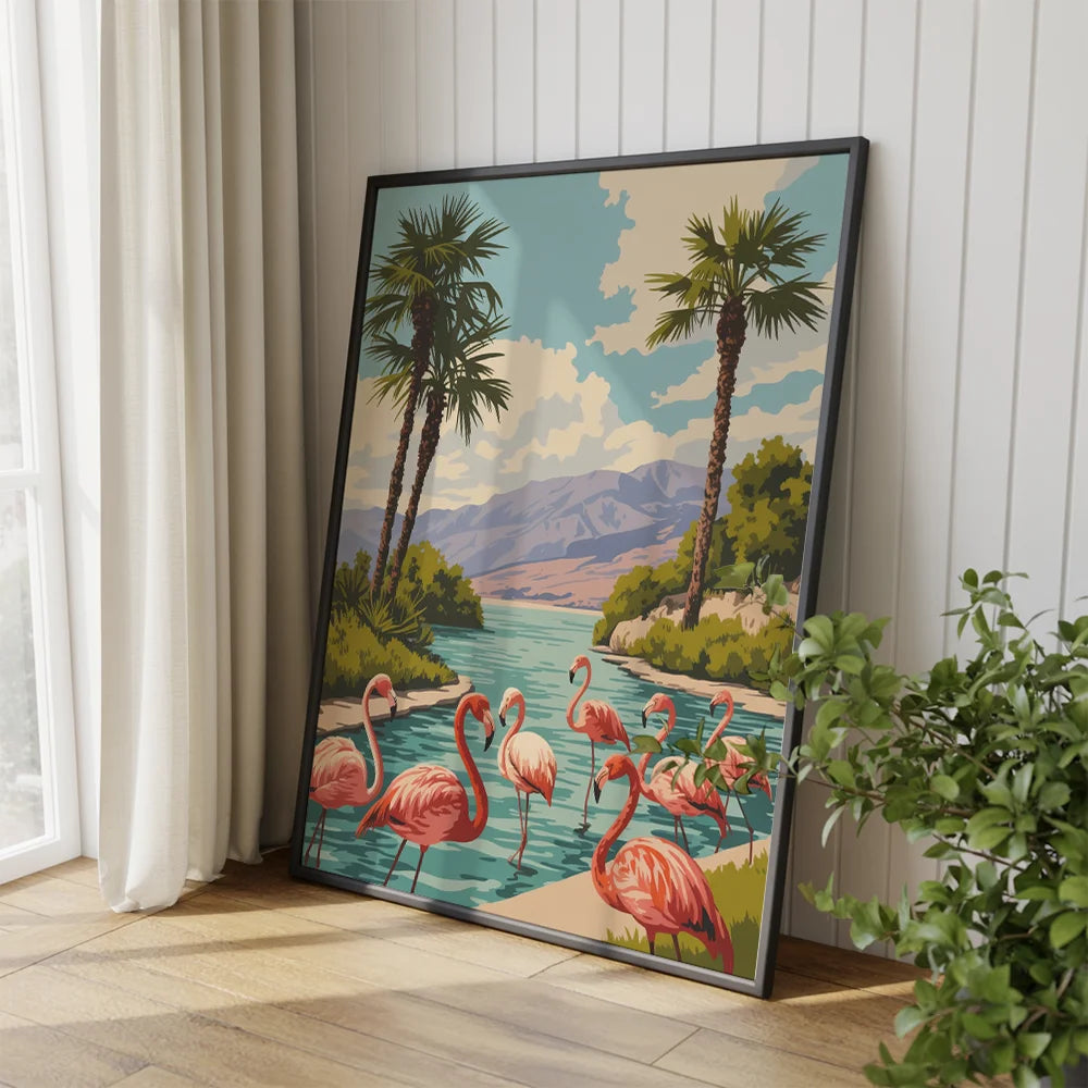 Malen nach Zahlen - Flamingo-Fiesta