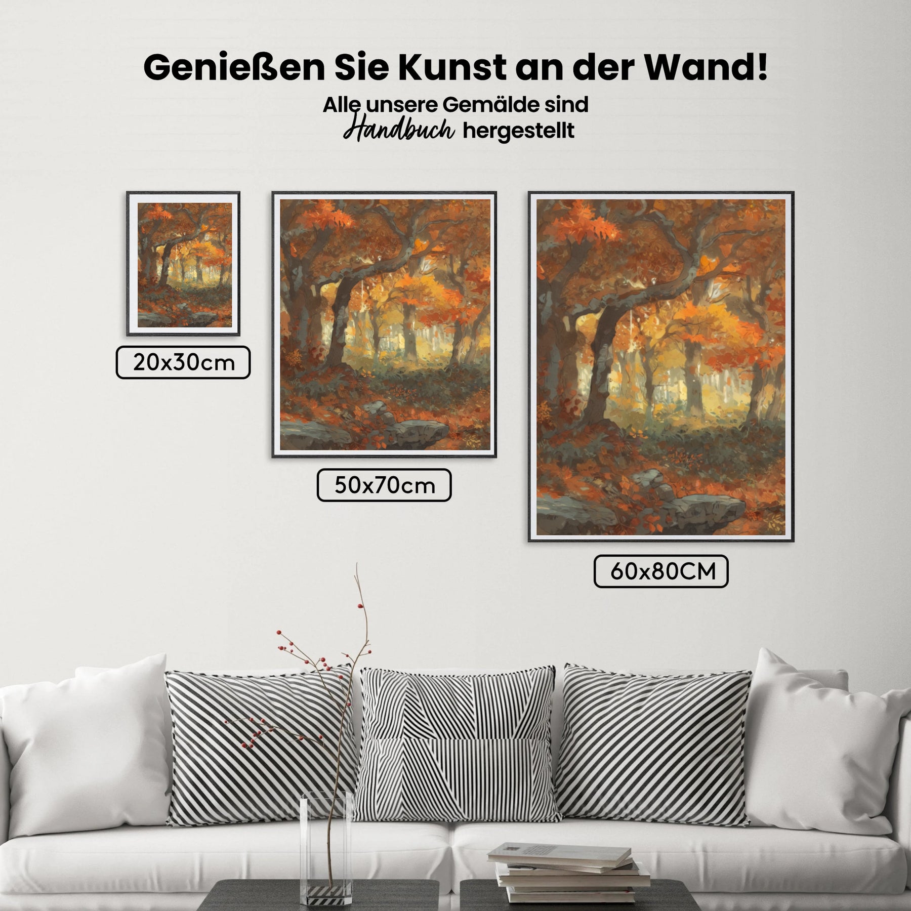 Malen nach Zahlen - Herbstlicher Waldglanz