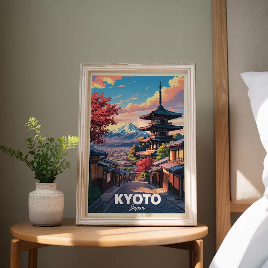 Malen nach Zahlen - Kyoto, Japan
