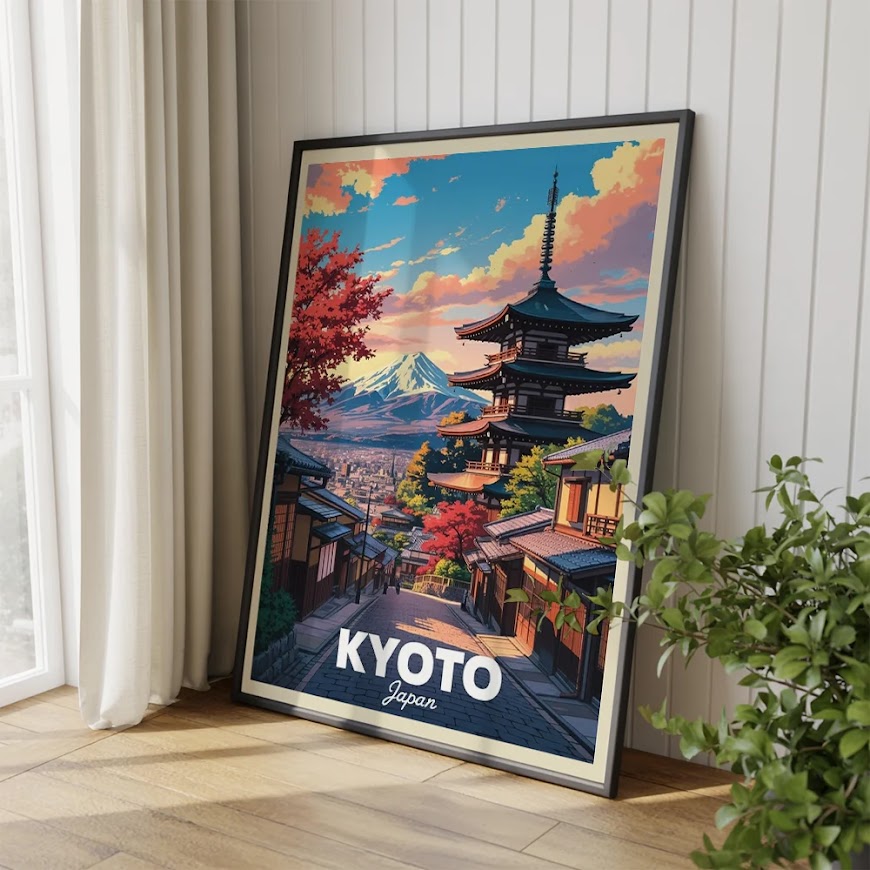 Malen nach Zahlen - Kyoto, Japan