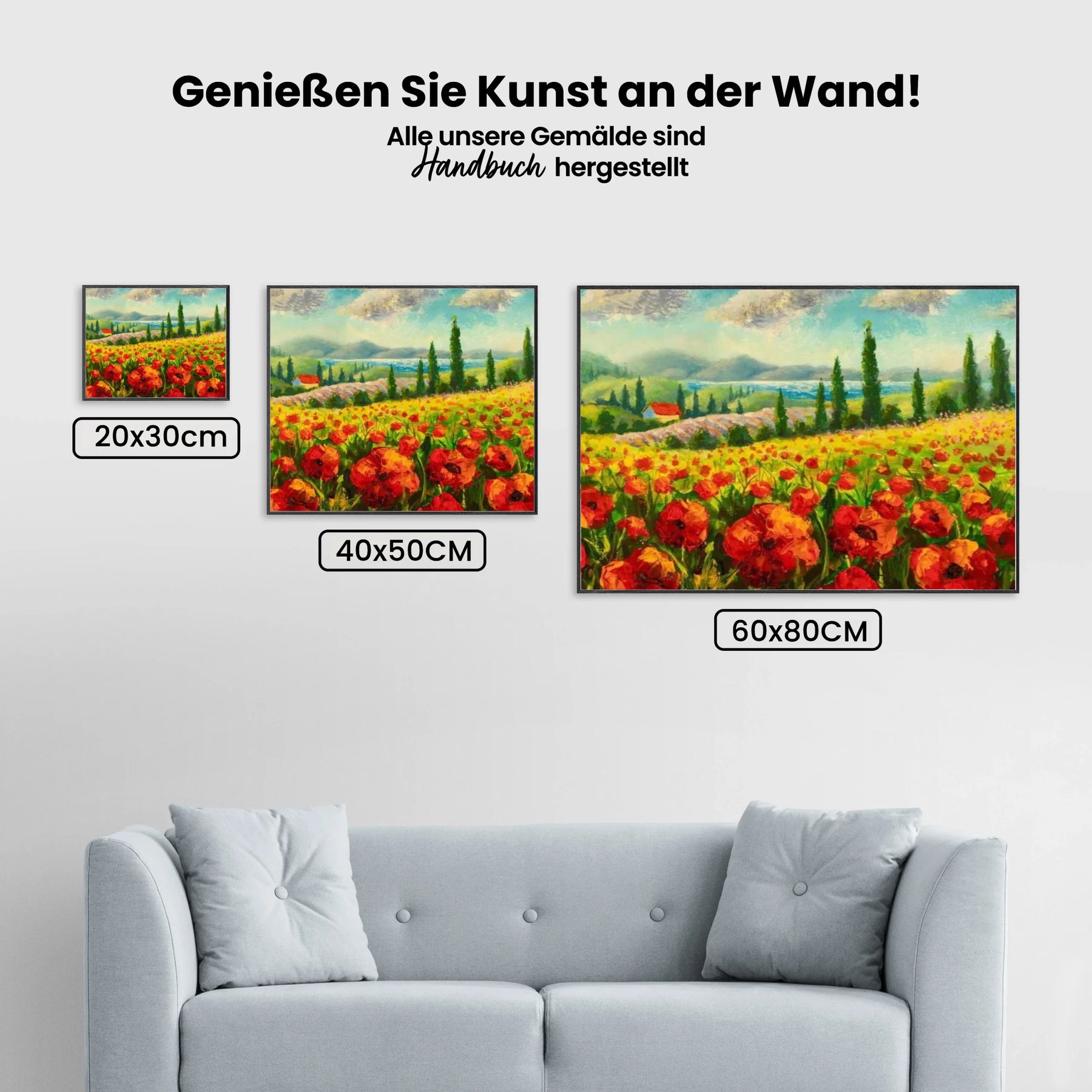 Malen nach Zahlen - Landschaft der Toskana