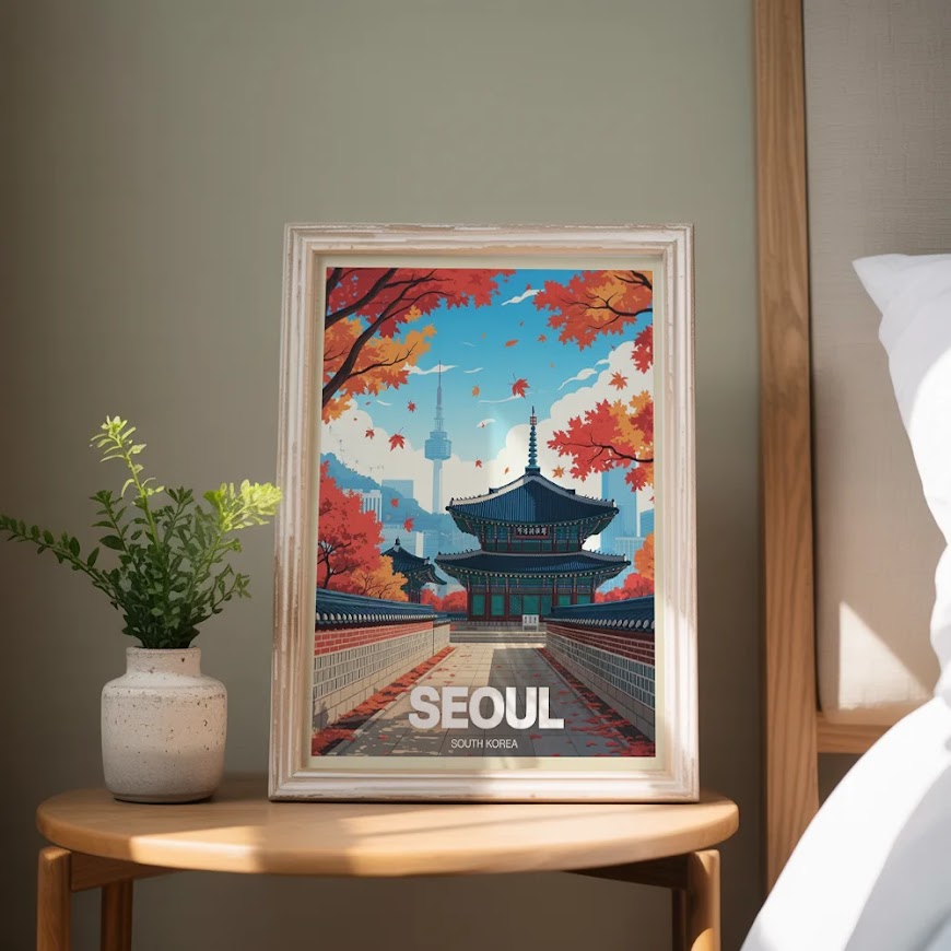 Malen nach Zahlen - Seoul, Südkorea