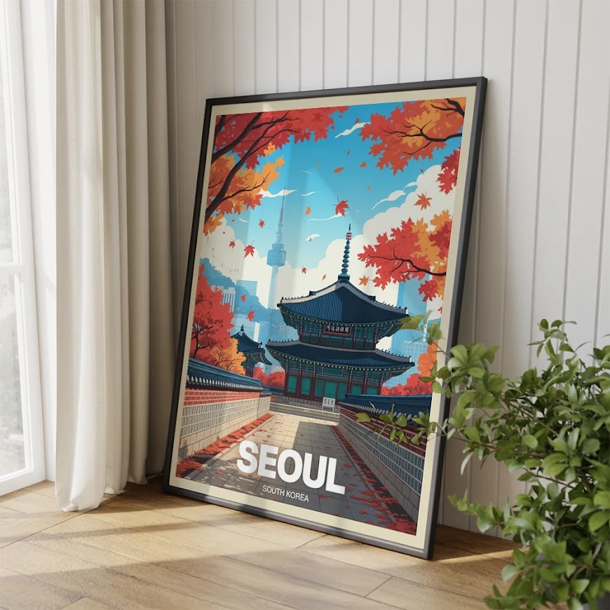 Malen nach Zahlen - Seoul, Südkorea