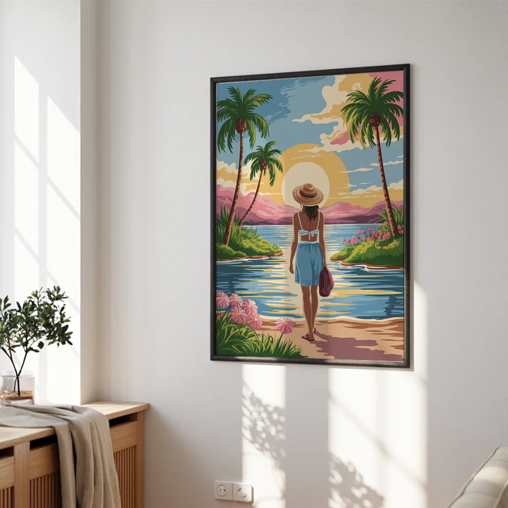 Malen nach Zahlen - Sonnenverwöhnte Oase