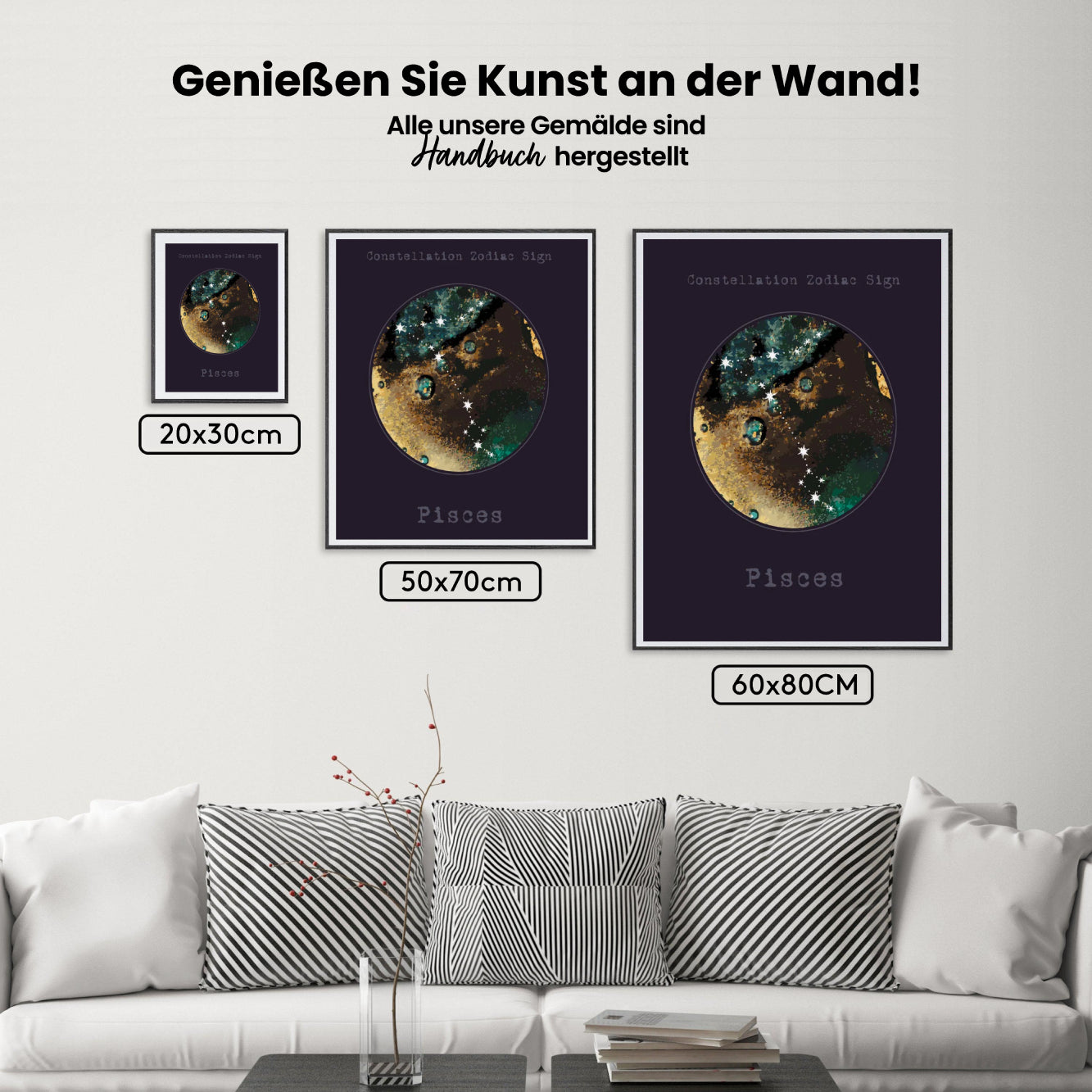 Malen nach Zahlen - Sternzeichen - Fische